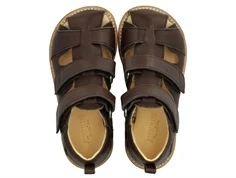 Angulus sandal mørkebrun til brede fødder med høj vrist